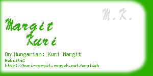 margit kuri business card